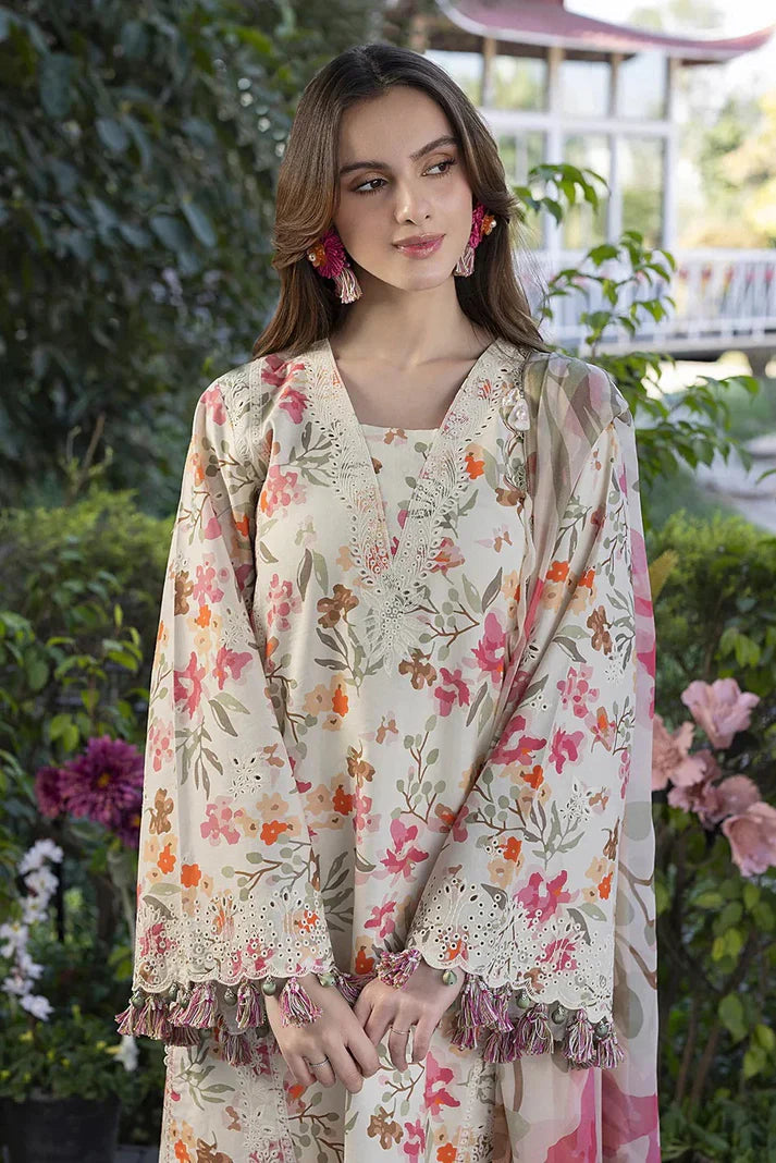 Izel Summer Lawn Embroidered Unstitched 3PC MS-1071