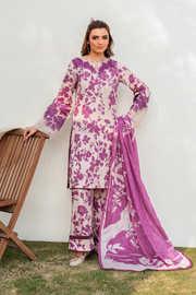 Iznik Linen Embroidered Patch Work Unstitched 3 Piece Suit – Winter Collection 2025