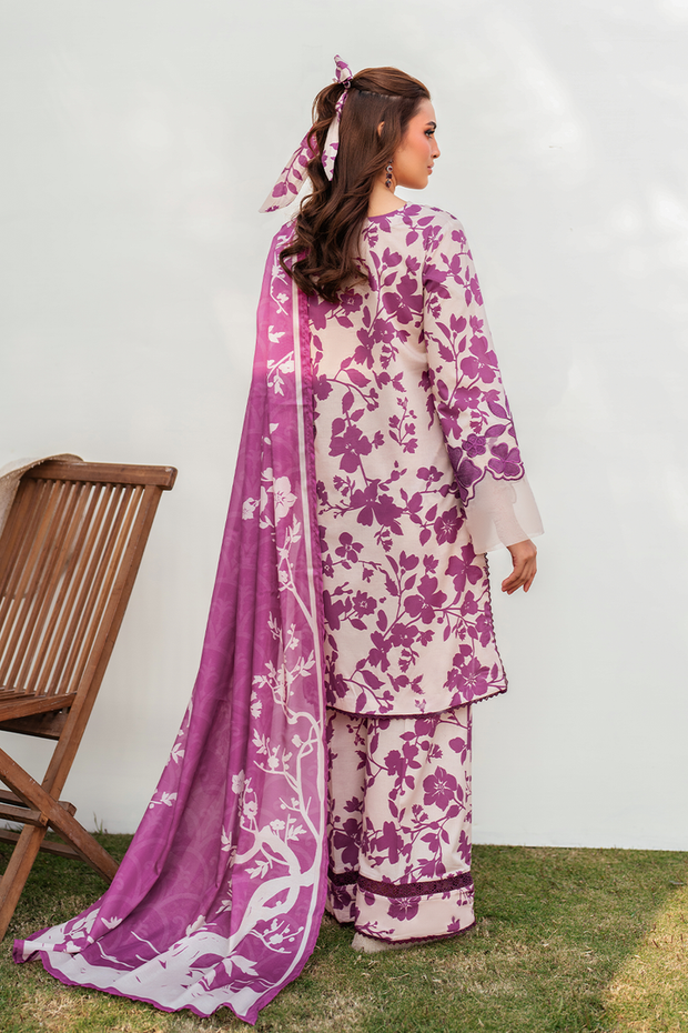 Iznik Linen Embroidered Patch Work Unstitched 3 Piece Suit – Winter Collection 2025