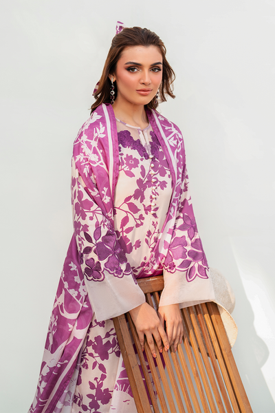 Iznik Linen Embroidered Patch Work Unstitched 3 Piece Suit – Winter Collection 2025