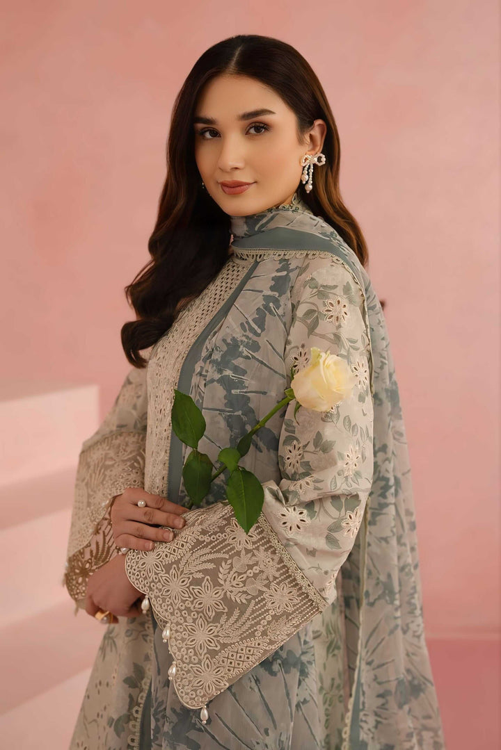 Afrozeh Lawn Chikankari Embroidered Unstitched 3-Piece Suit