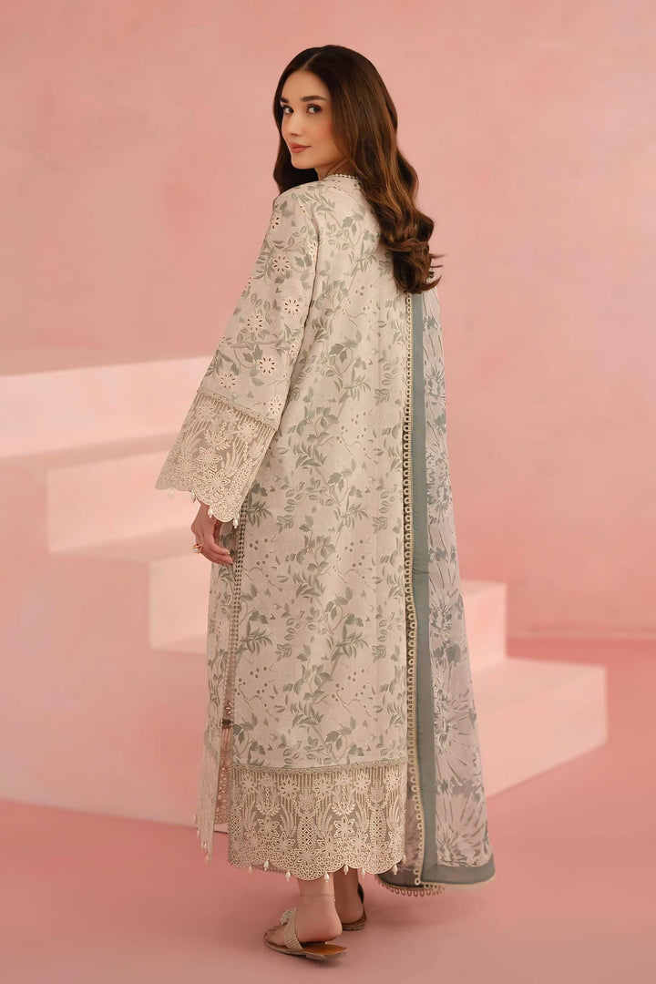 Afrozeh Lawn Chikankari Embroidered Unstitched 3-Piece Suit
