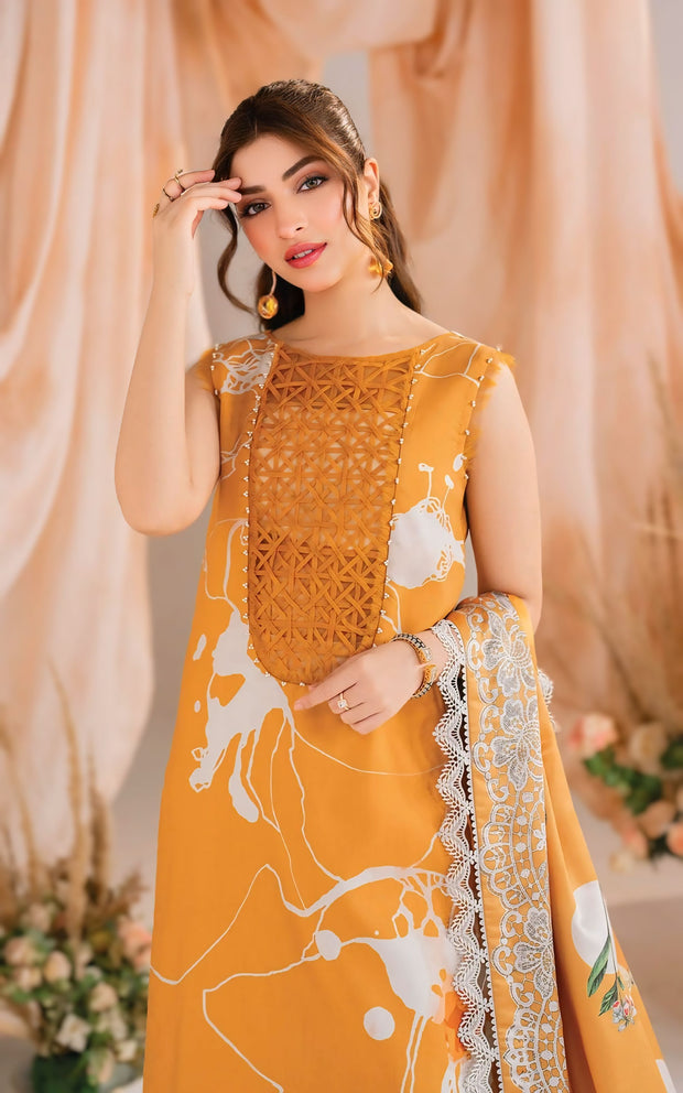 Asifa & Nabeel Solstice Luxury Lawn 3-Piece Unstitched – Digital Printed