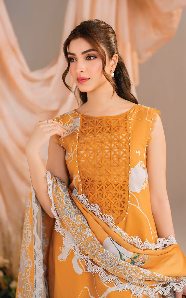 Asifa & Nabeel Solstice Luxury Lawn 3-Piece Unstitched – Digital Printed