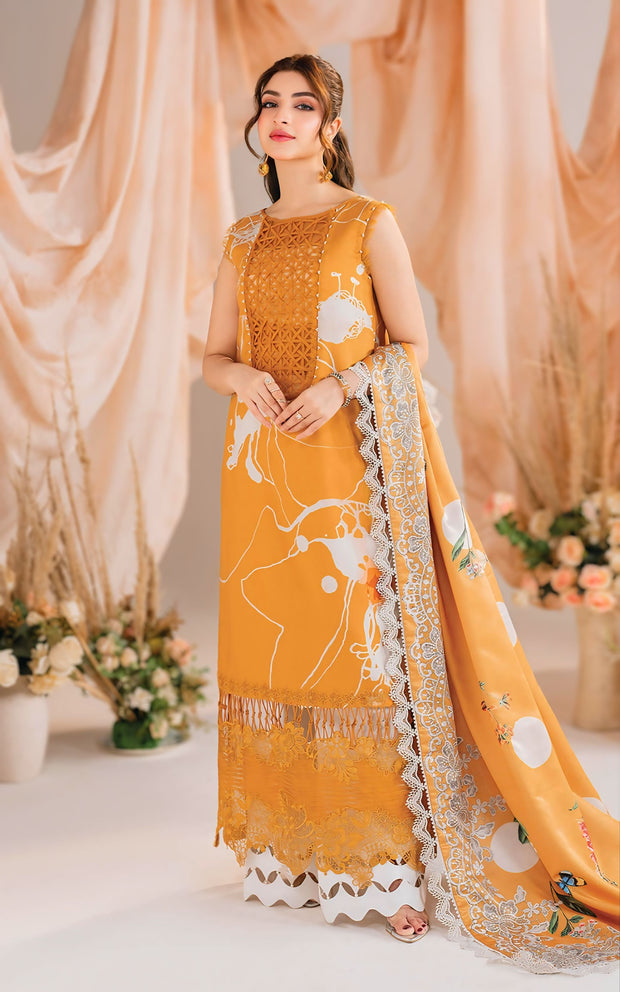 Asifa & Nabeel Solstice Luxury Lawn 3-Piece Unstitched – Digital Printed