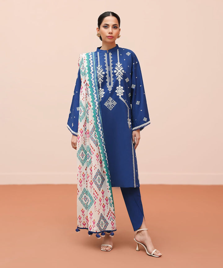 Sapphire Winter Collection Premium Airjet Dhanak Embroidered Unstitched 3PC Suit