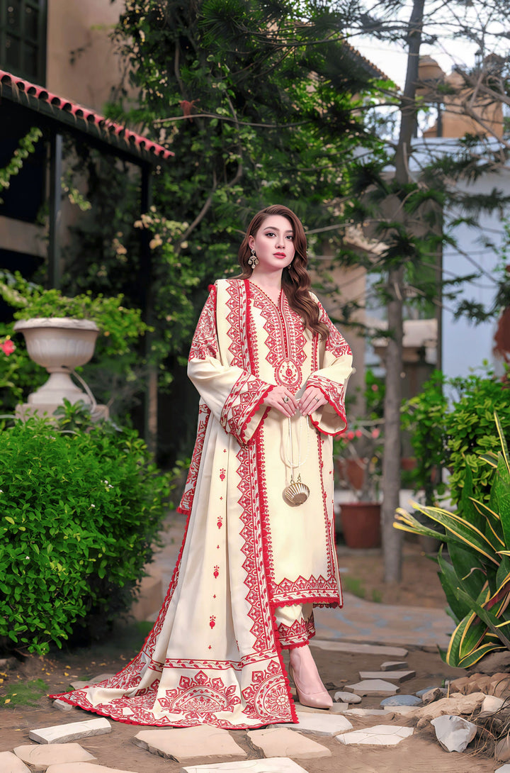 Aneelas Winter Collection – Premium Dhanak Embroidered Unstitched 3PC Suit