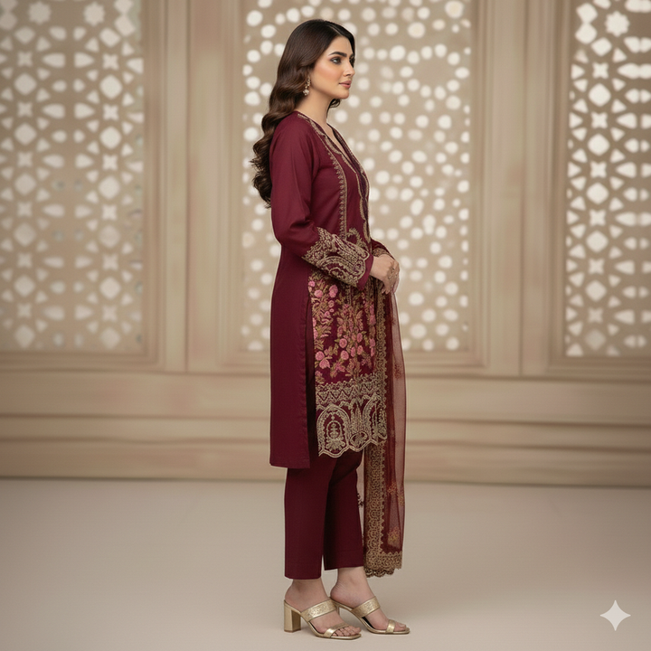 Elaaf Summer Embroidered Lawn Unstitched 3PC 2026