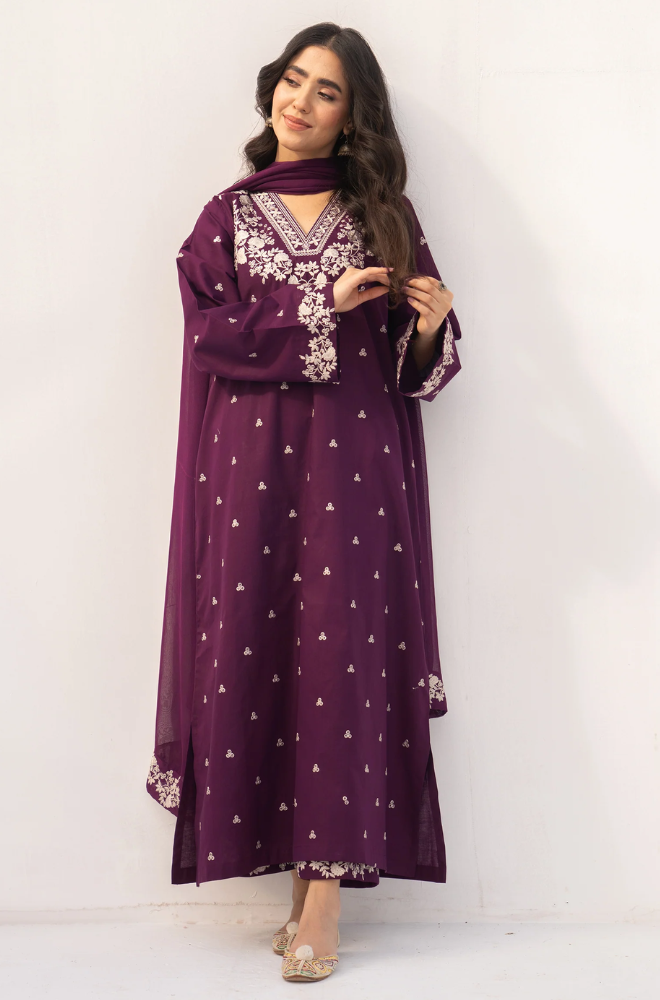 Pezwaan Summer Lawn Embroidered Unstitched 3PC FF-2655
