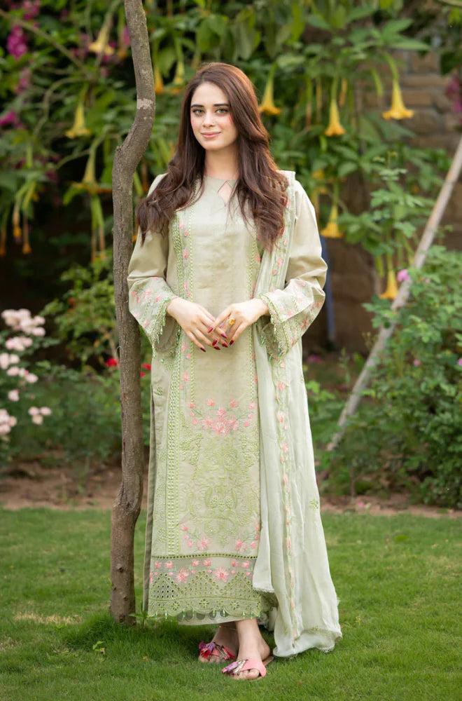 Mushq Summer Lawn Embroidered Unstitched 3PC SE-1056
