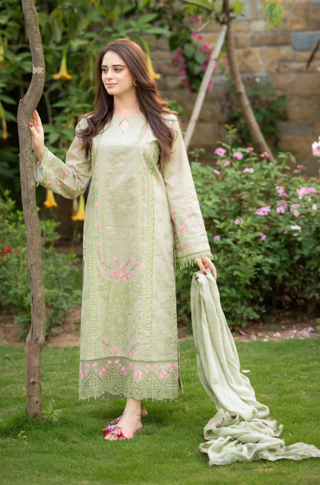 Mushq Summer Lawn Embroidered Unstitched 3PC SE-1056