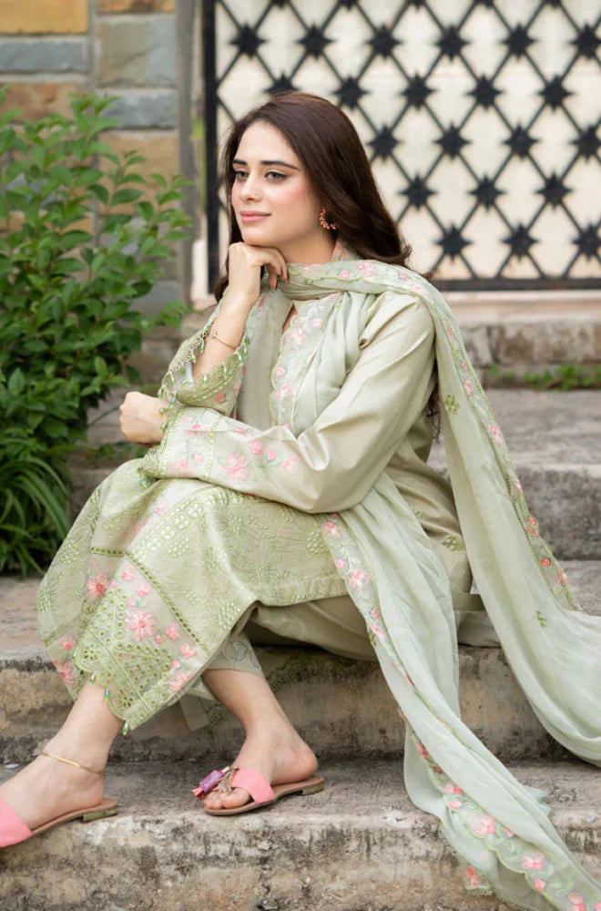 Mushq Summer Lawn Embroidered Unstitched 3PC SE-1056