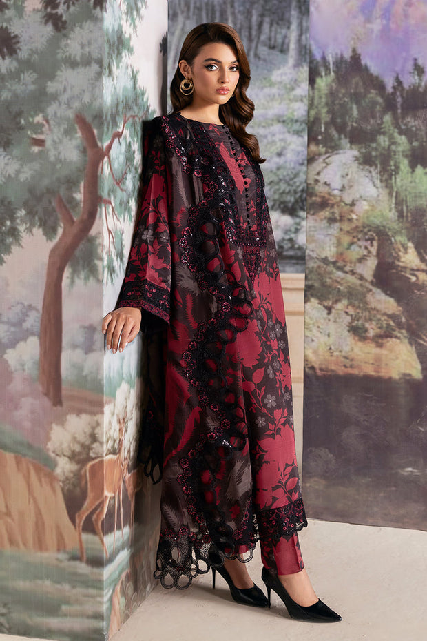 Ramsha Luxury Lawn Embroidered Unstitched 3 Piece Suit