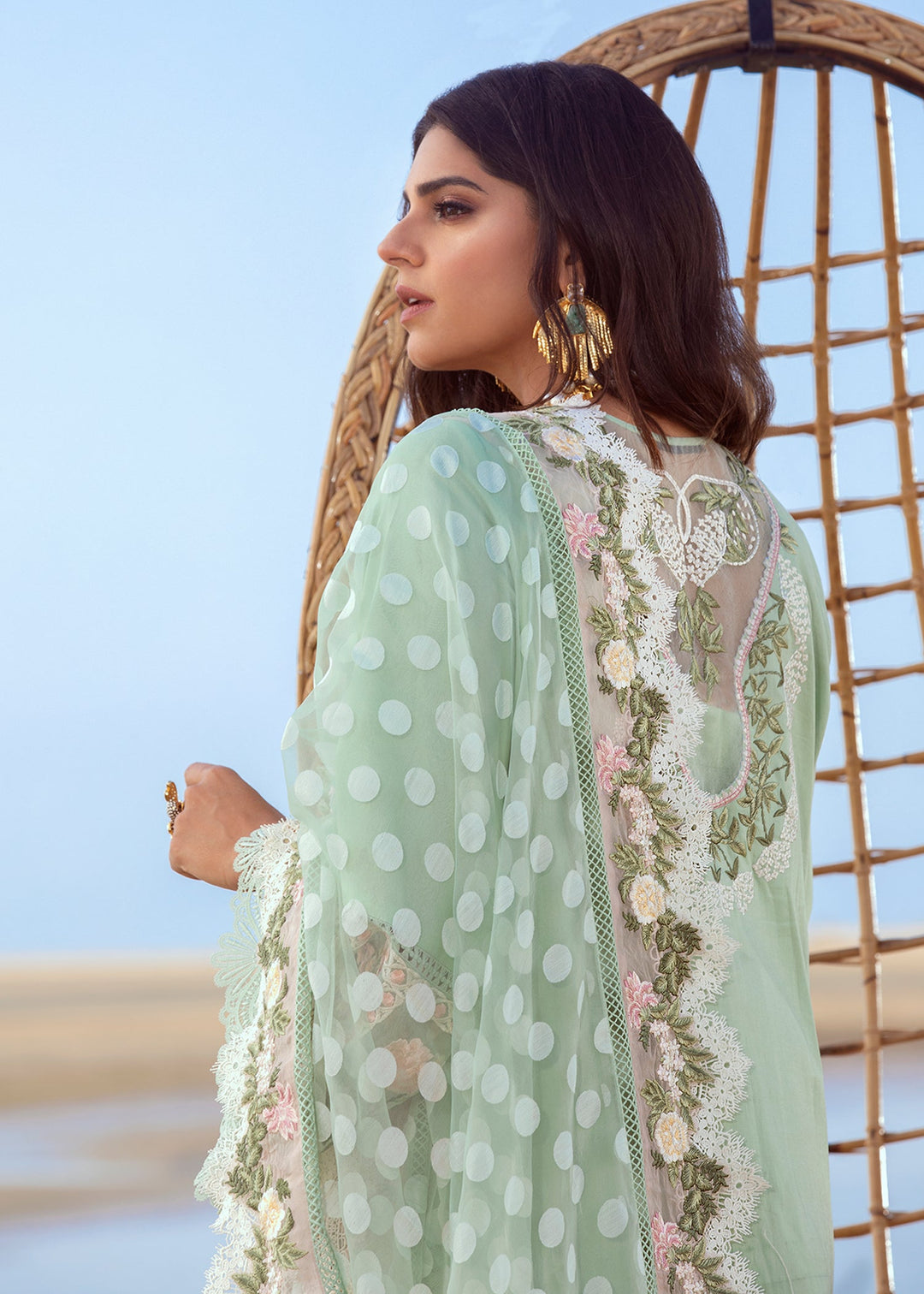 Crimson Summer Chikankari Lawn Cotton Unstitched 3PC 2026