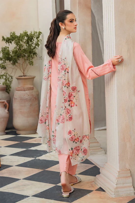 Ziva Summer Lawn With Thread Work Unstitched 3PC SE-1022