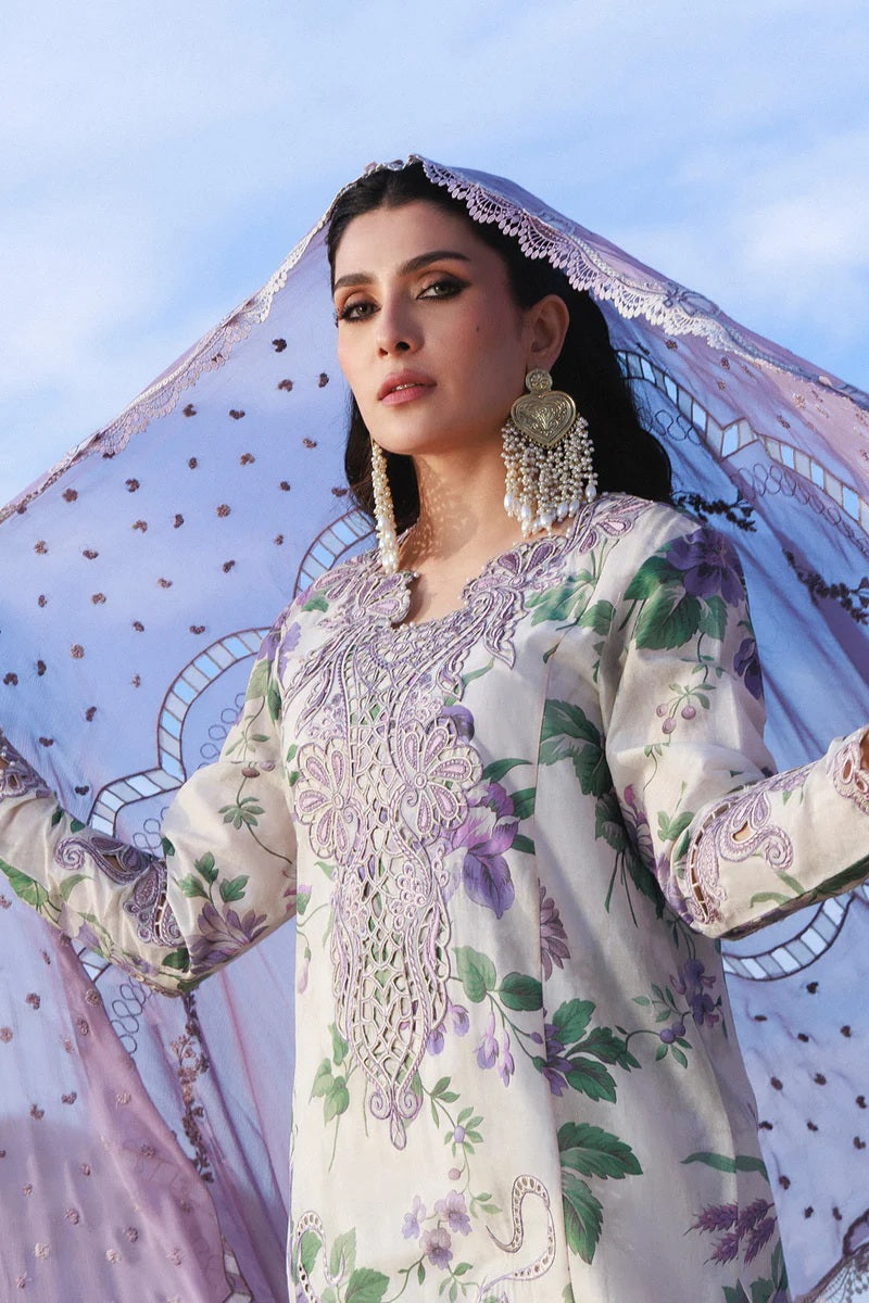 Nureh Summer Lawn Embroidered Unstitched 3PC MS-1067