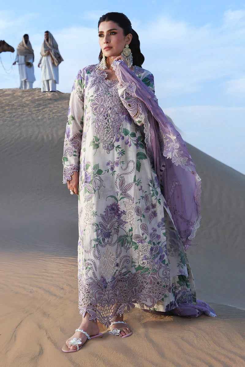 Nureh Summer Lawn Embroidered Unstitched 3PC MS-1067
