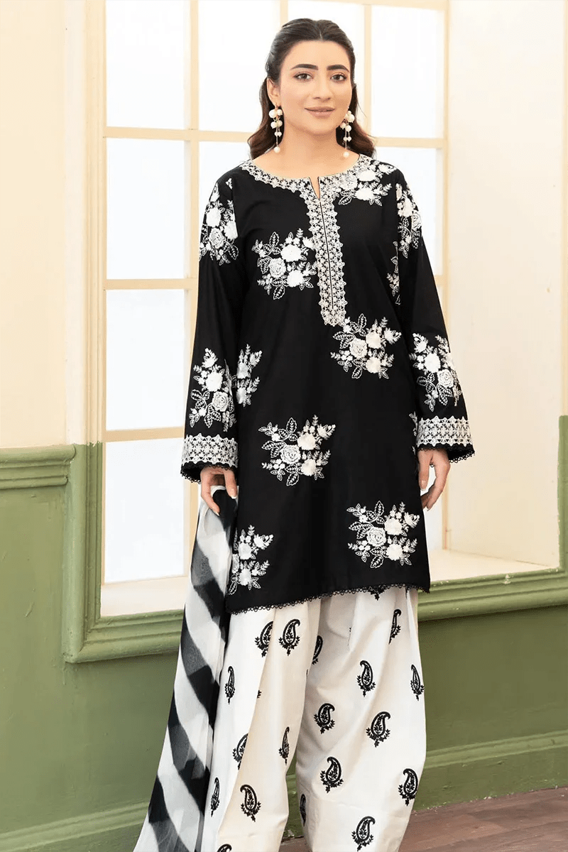 Zara Shahjahan Summer Lawn Embroidered Unstitched 3PC FF-1069