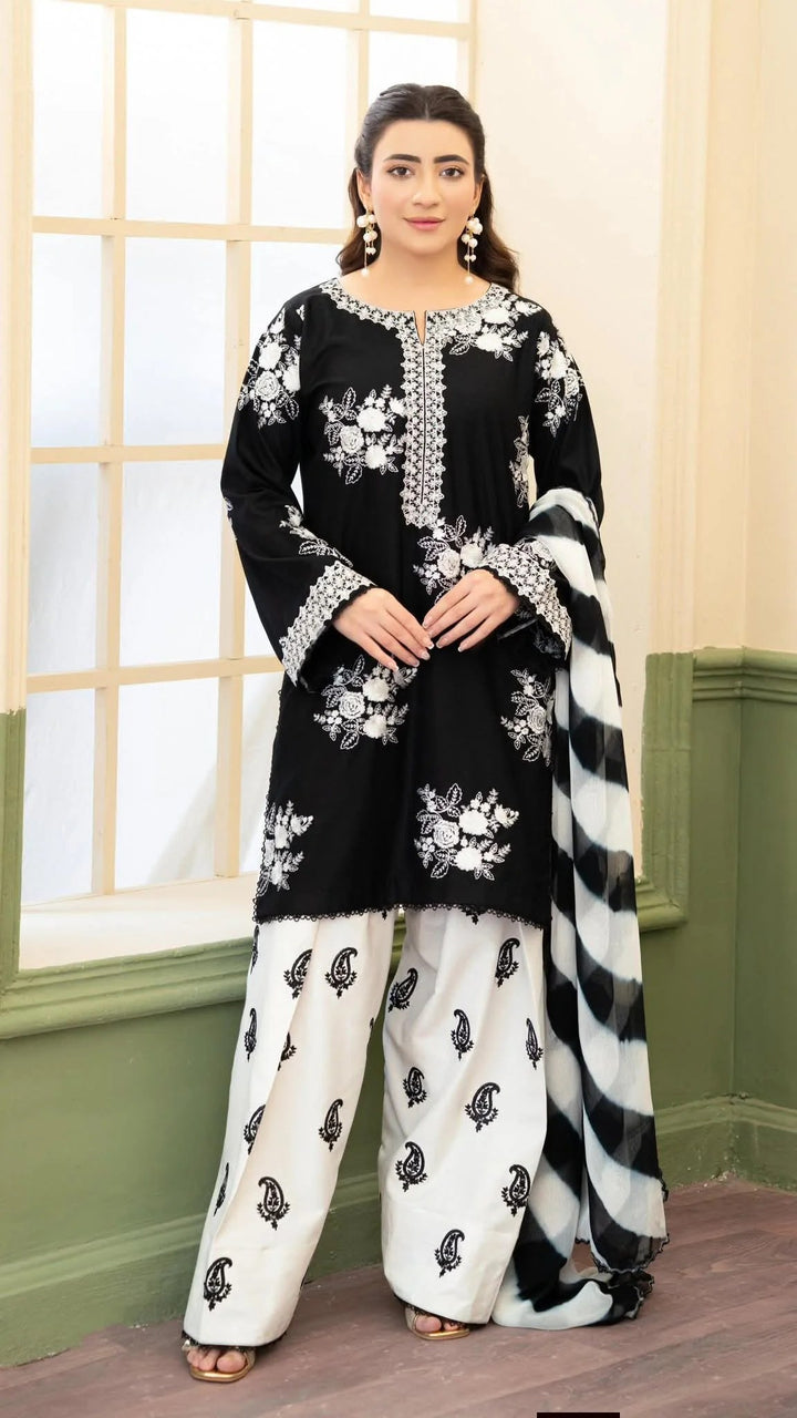Zara Shahjahan Summer Lawn Embroidered Unstitched 3PC FF-1069