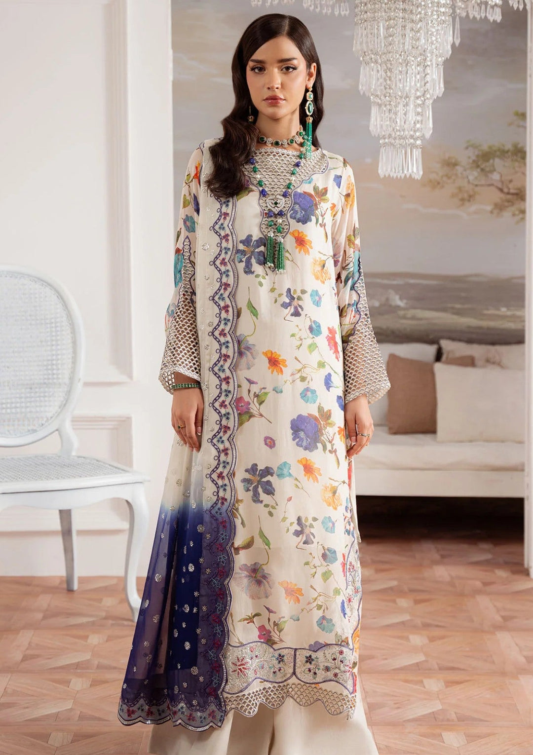 Nureh Summer Lawn Embroidered Unstitched 3PC 2026