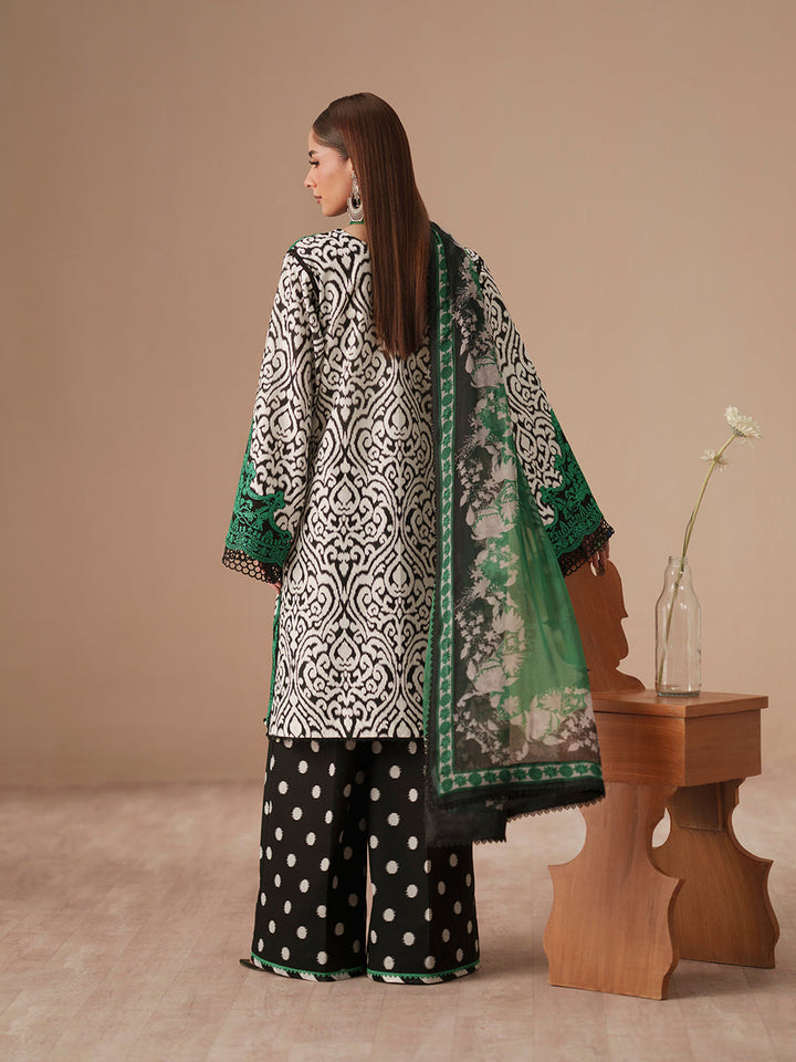 Bin Ilyas Summer Lawn Embroidered Unstitched 3PC MS-1066