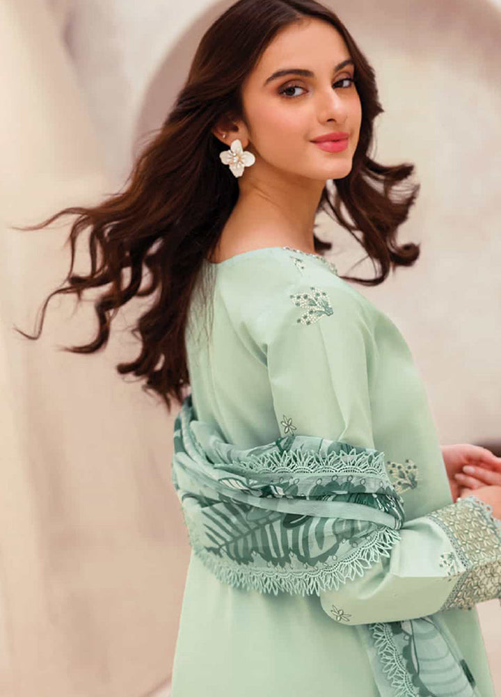Farasha Summer Lawn Embroidered Unstitched 3PC FF-8082