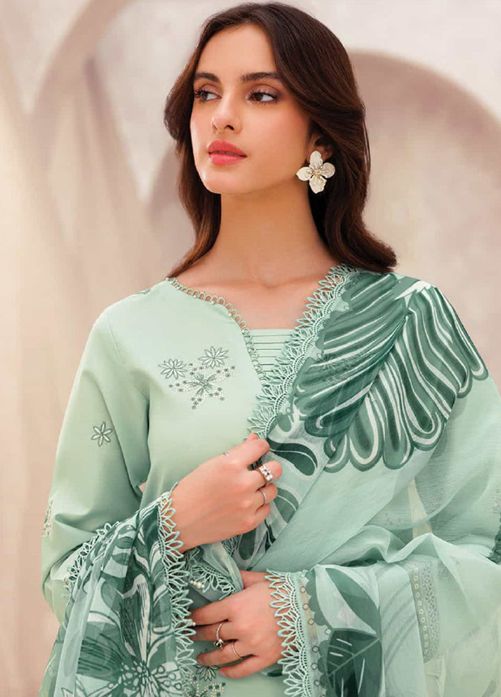 Farasha Summer Lawn Embroidered Unstitched 3PC FF-8082