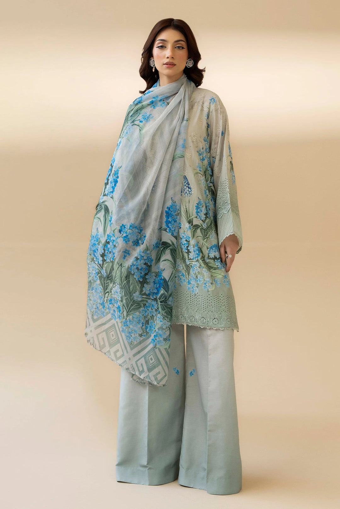 Adan Libas Summer Lawn Chikankari Unstitched 3PC 2026