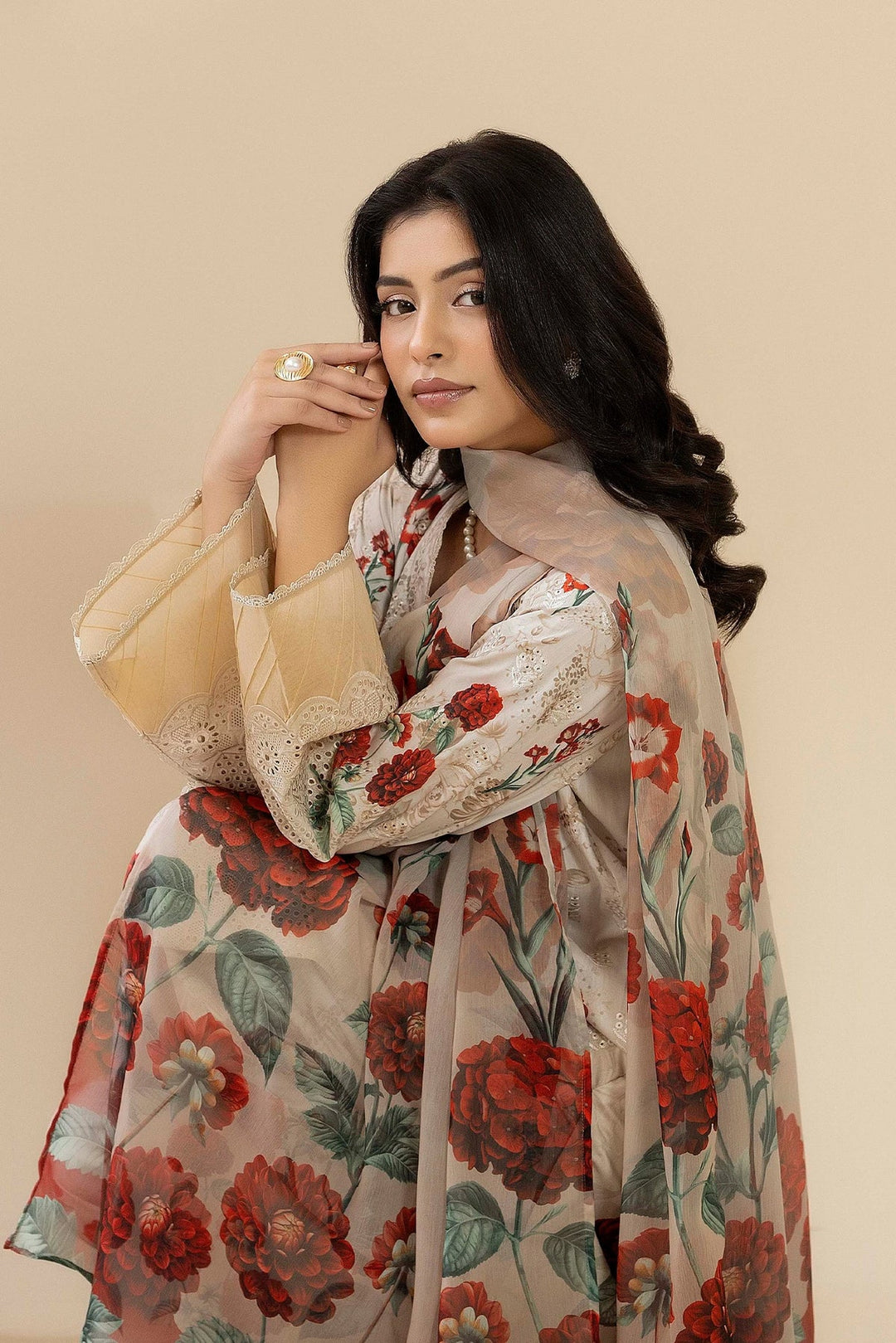Adan Libas Summer Lawn Embroidered Unstitched 3PC SE-1042