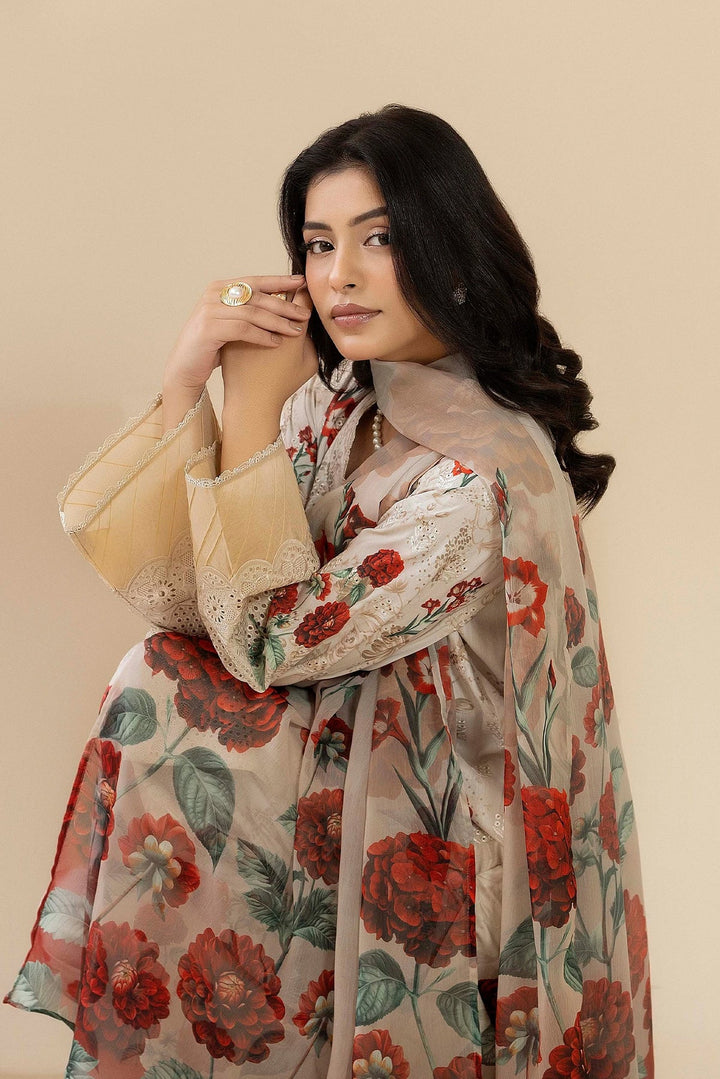 Adan Libas Summer Lawn Embroidered Unstitched 3PC SE-1042