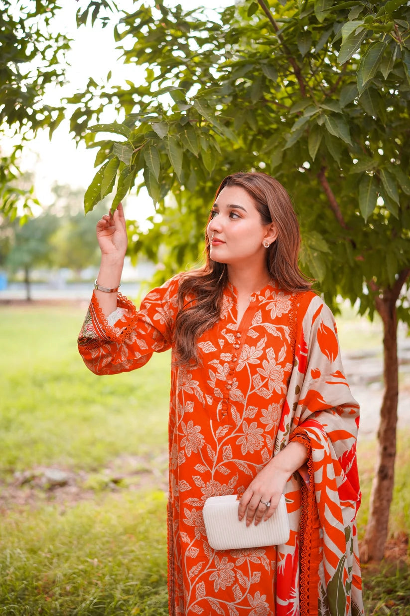 Aneela's Summer Embroidered Lawn Unstitched 3PC 2026