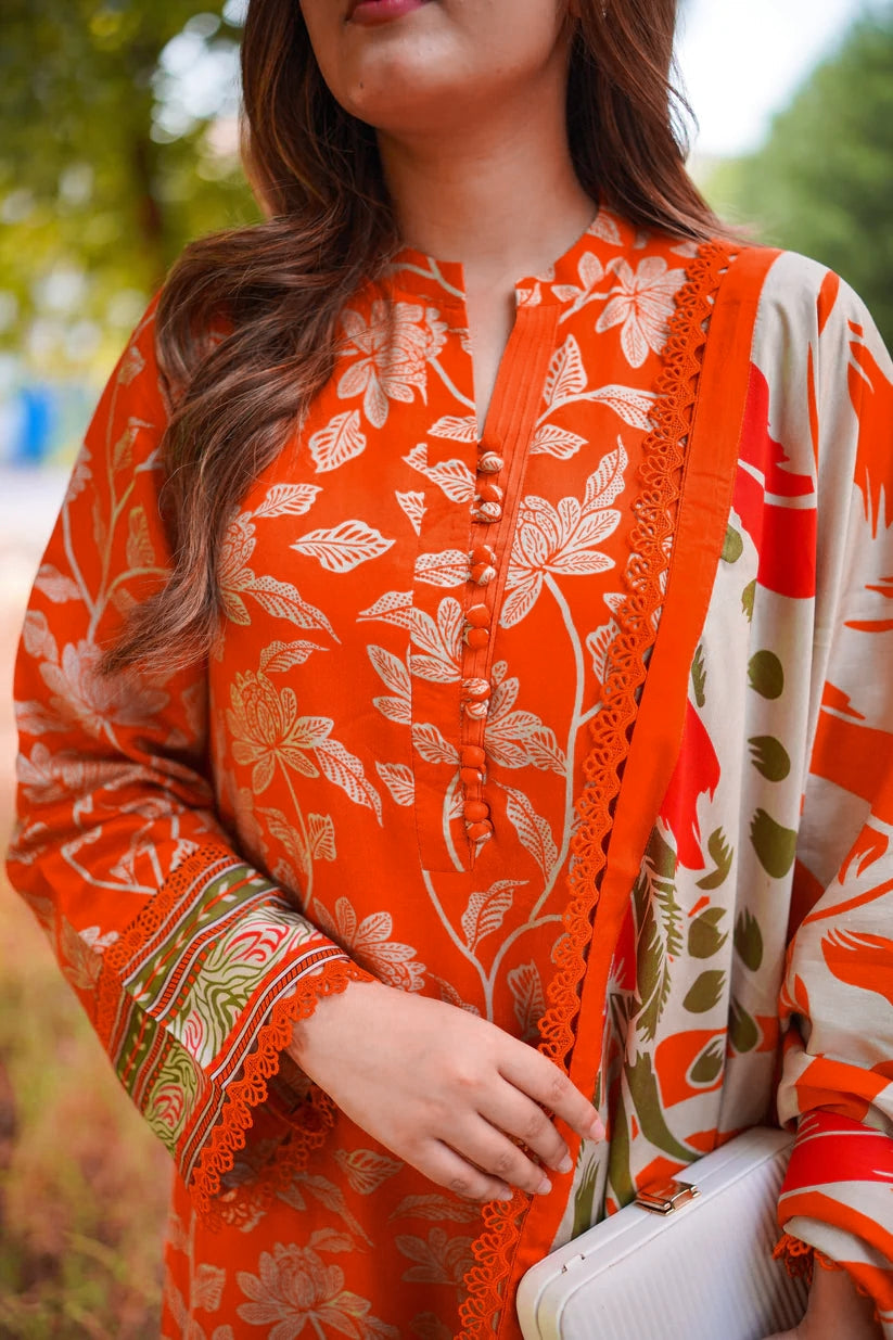 Aneela's Summer Embroidered Lawn Unstitched 3PC 2026