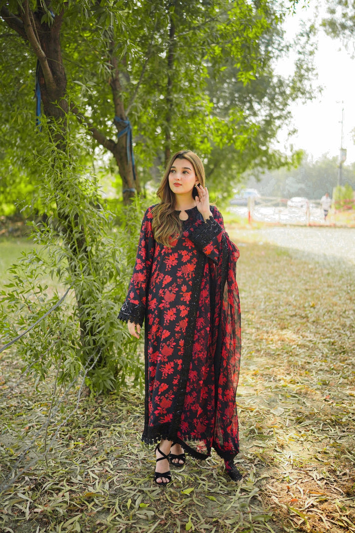 Aneela's Summer Embroidered Lawn Unstitched 3PC Suit 2026