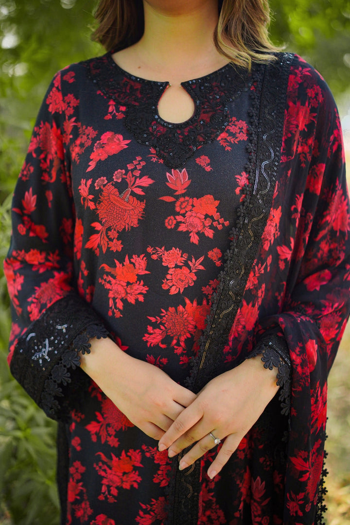 Aneela's Summer Embroidered Lawn Unstitched 3PC Suit 2026