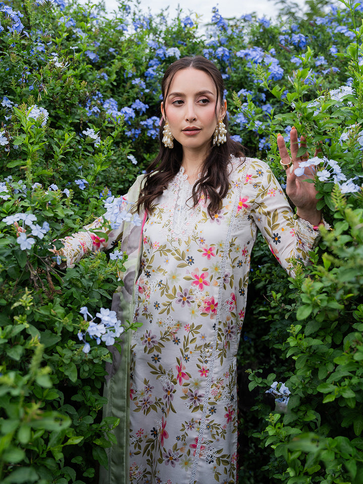 Izel Summer Lawn Embroidered Unstitched 3PC MS-1083