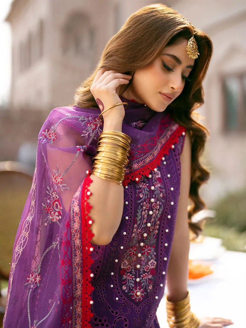 Bin Ilyas Summer Lawn Embroidered Unstitched 3PC SE-1037