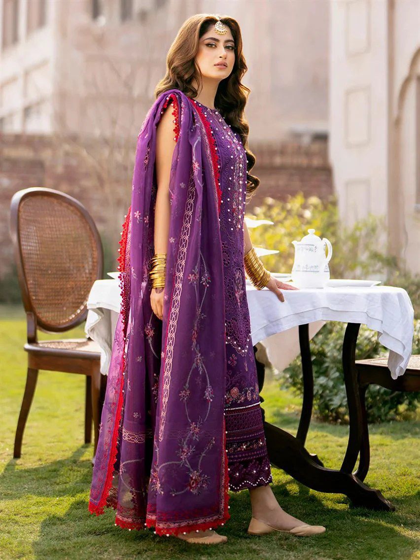 Bin Ilyas Summer Lawn Embroidered Unstitched 3PC SE-1037