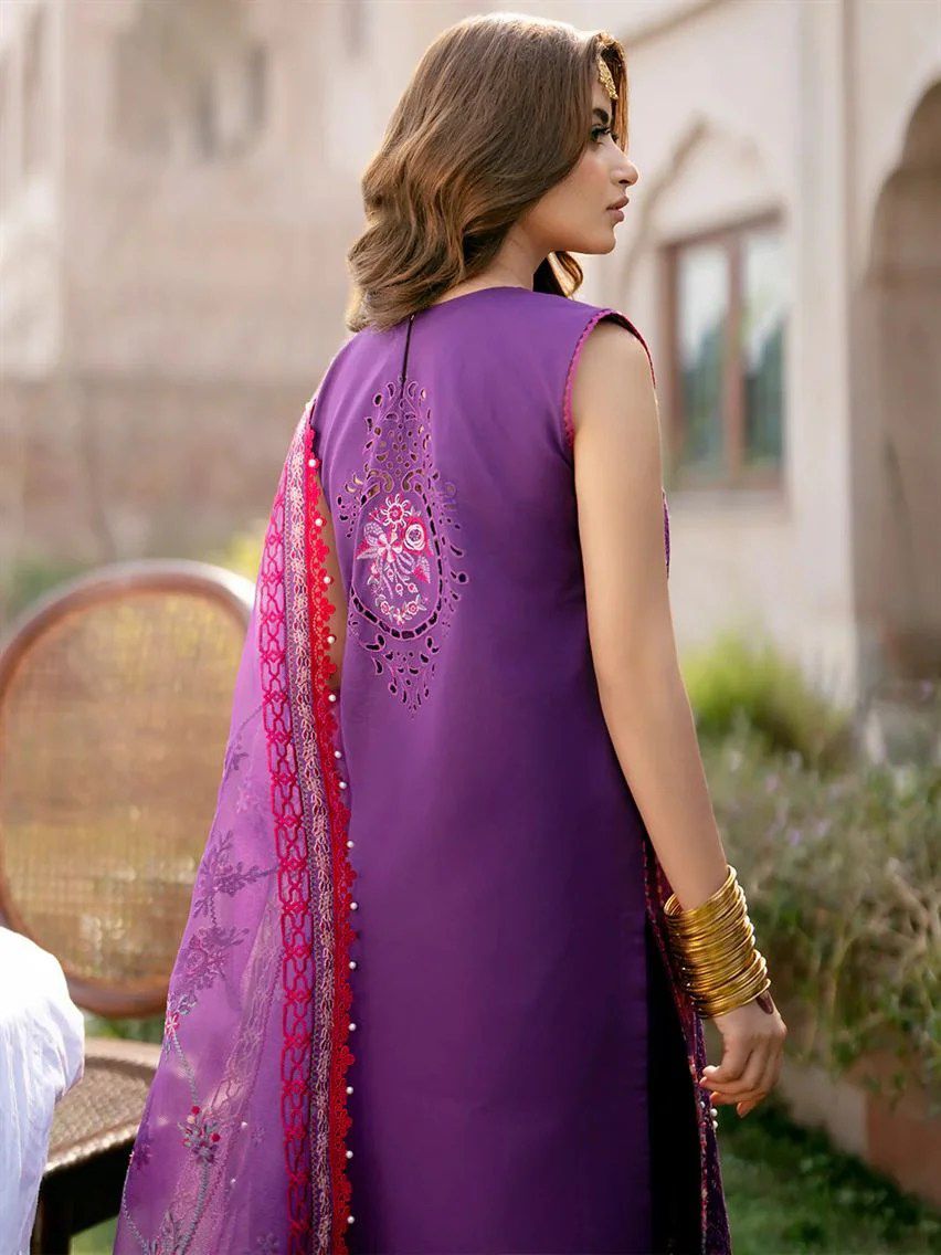 Bin Ilyas Summer Lawn Embroidered Unstitched 3PC SE-1037