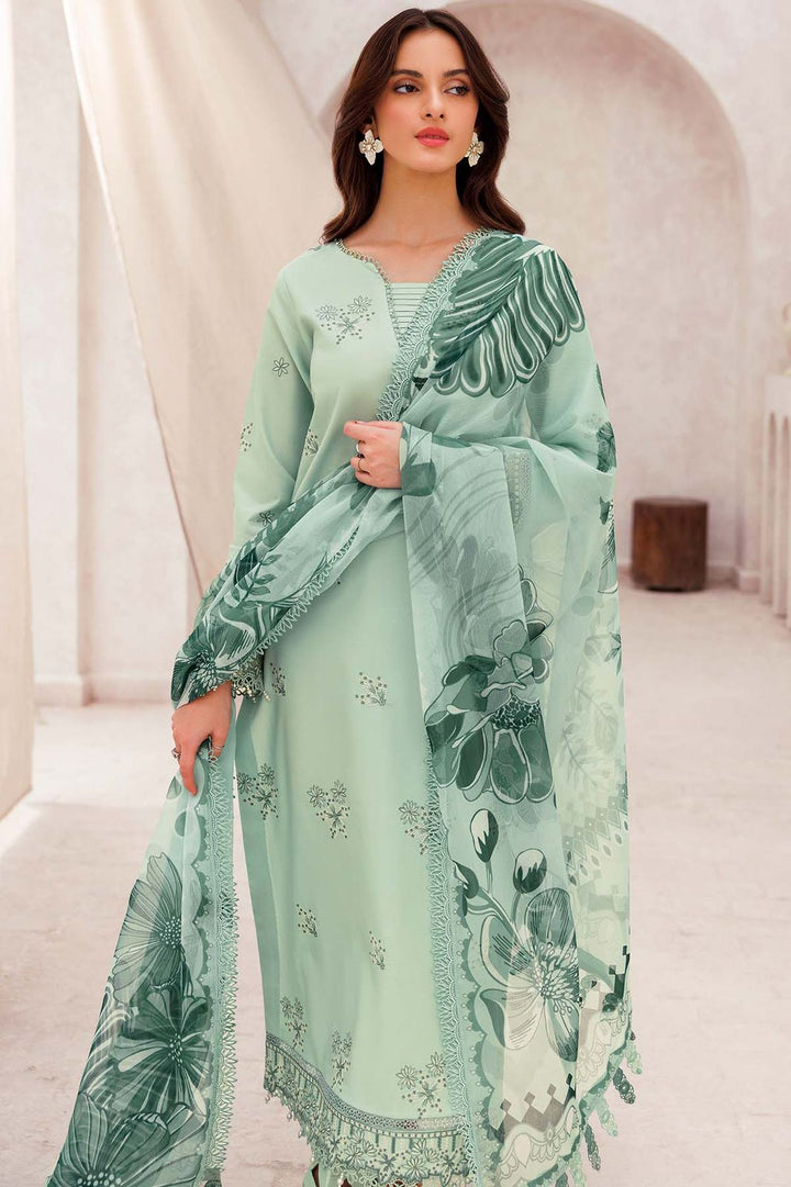 Farasha Summer Lawn Embroidered Unstitched 3PC FF-8082