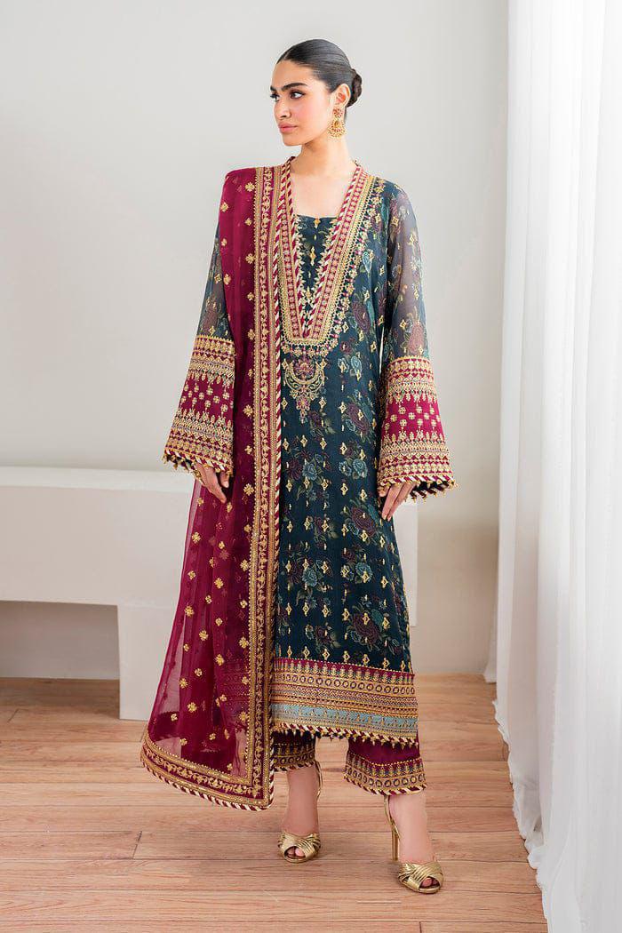 Baroque Summer Chiffon Embroidered Unstitched 3PC SE-1081