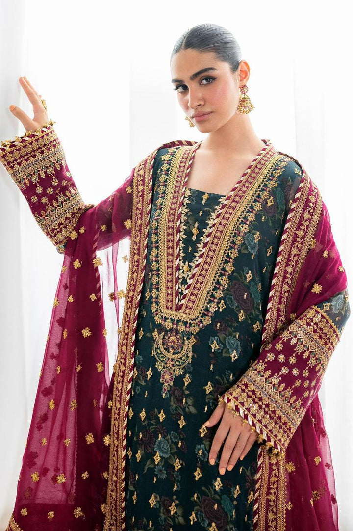 Baroque Summer Chiffon Embroidered Unstitched 3PC SE-1081