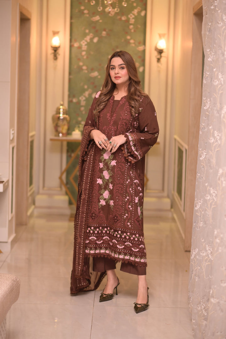 Aneela’S Summer Lawn Embroidered Unstitched 3PC SE-1034
