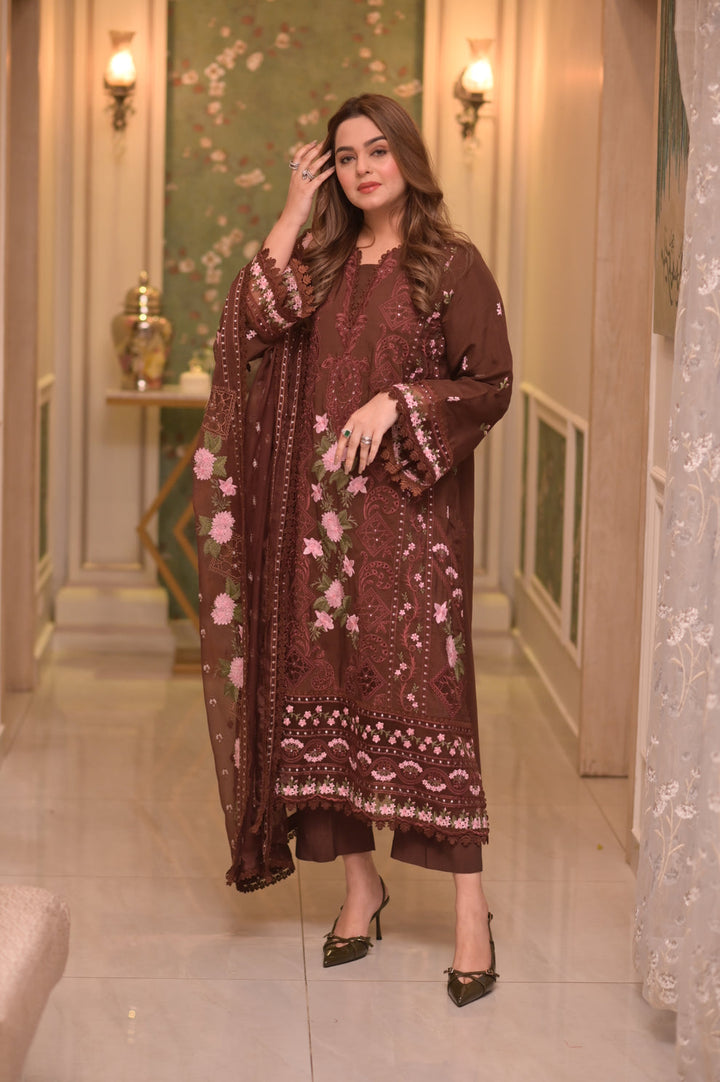 Aneela’S Summer Lawn Embroidered Unstitched 3PC SE-1034