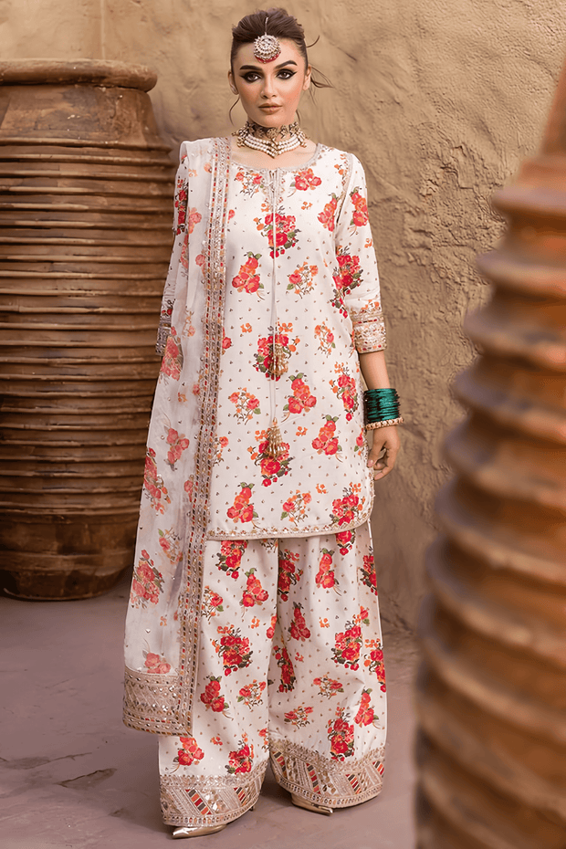 CHARIZMA Winter Collection | Shamoz Silk Luxury Embroidered Unstitched 3PC Suit