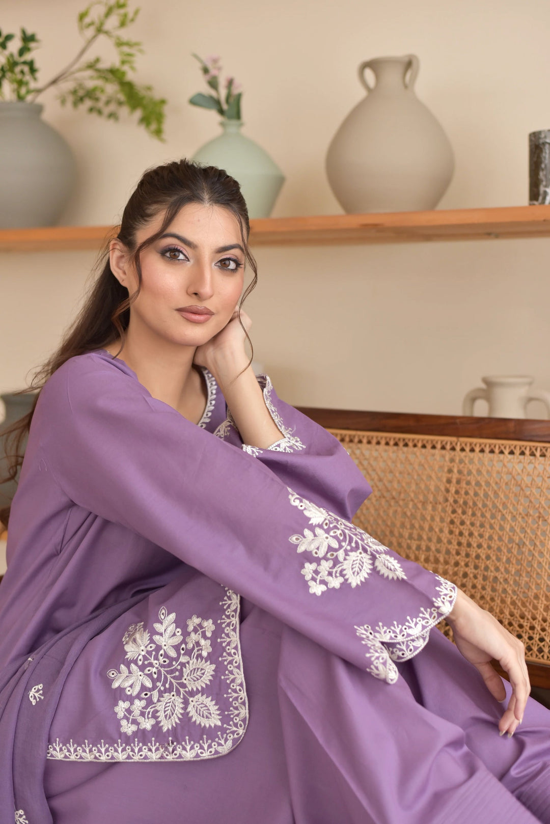 Batik Summer Lawn Embroidered Unstitched 3PC FF-2648
