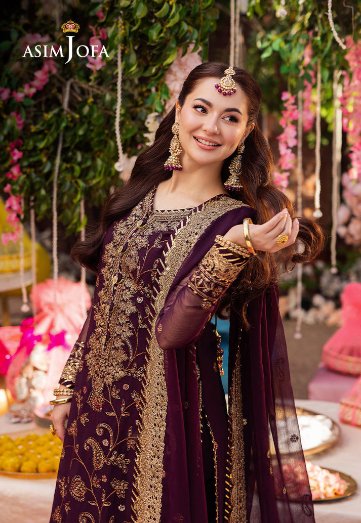 Asim Jofa Luxury Summer Chiffon Unstitched 3PC SE-1017