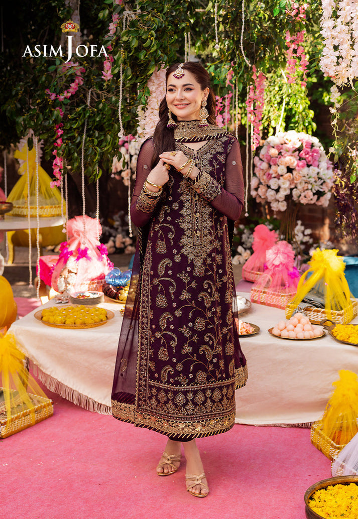 Asim Jofa Luxury Summer Chiffon Unstitched 3PC SE-1017
