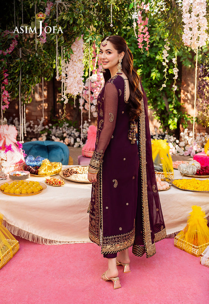 Asim Jofa Luxury Summer Chiffon Unstitched 3PC SE-1017