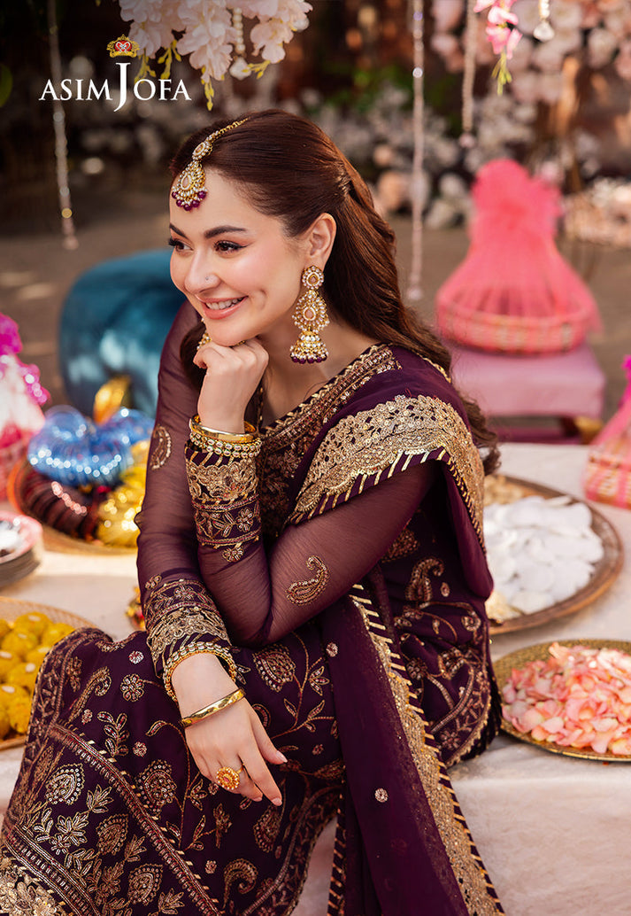 Asim Jofa Luxury Summer Chiffon Unstitched 3PC SE-1017