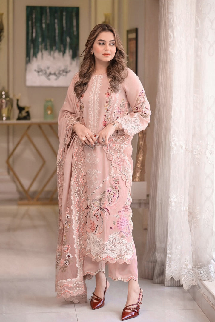 Aneela’s Summer Embroidered Lawn Unstitched 3PC Suit 2026
